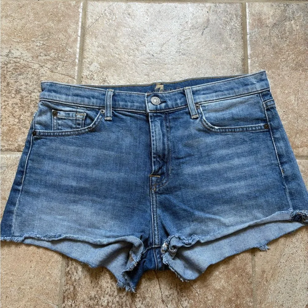 7 for All Mankind Jean Shorts
